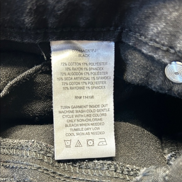 Faith Jeans Black Cropped Pants Size 14W - Picture 8 of 8